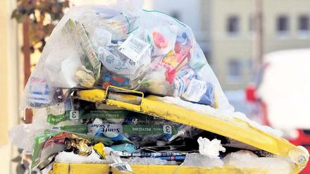Wertvoll. Der Abfall in der gelben Tonne wird recycelt. Doch nicht alle wiederverwertbaren Stoffe landen darin. 