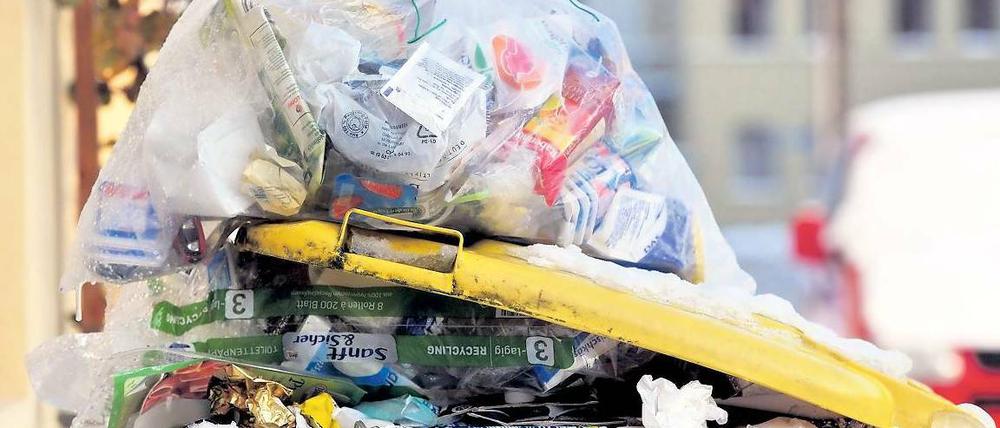 Wertvoll. Der Abfall in der gelben Tonne wird recycelt. Doch nicht alle wiederverwertbaren Stoffe landen darin.