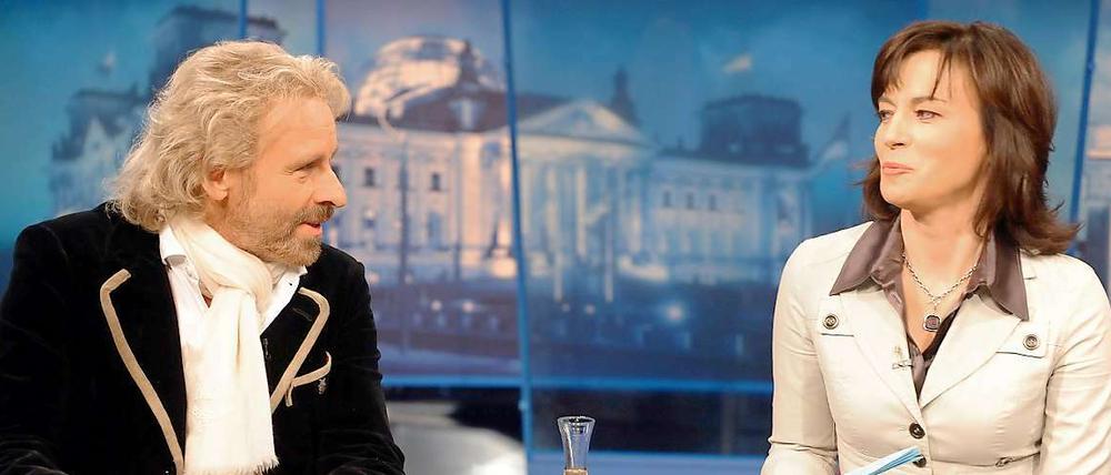 Thomas Gottschalk debattiert bei Maybrit Illner über die Zukunft des Unterhaltungsfernsehens.