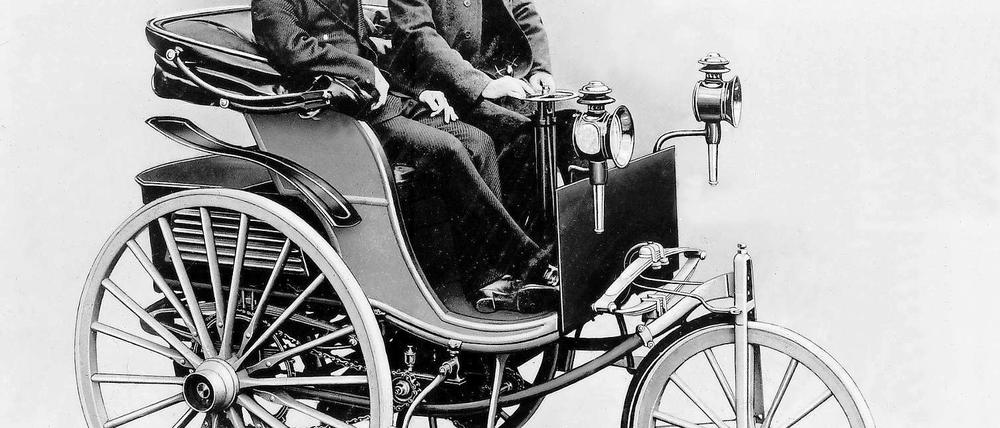Das erste Automobil war ein Dreirad.