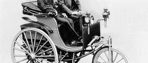 Das erste Automobil war ein Dreirad.
