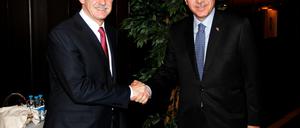 Georgios Papandreou (l.) und Recep Tayyip Erdogan.