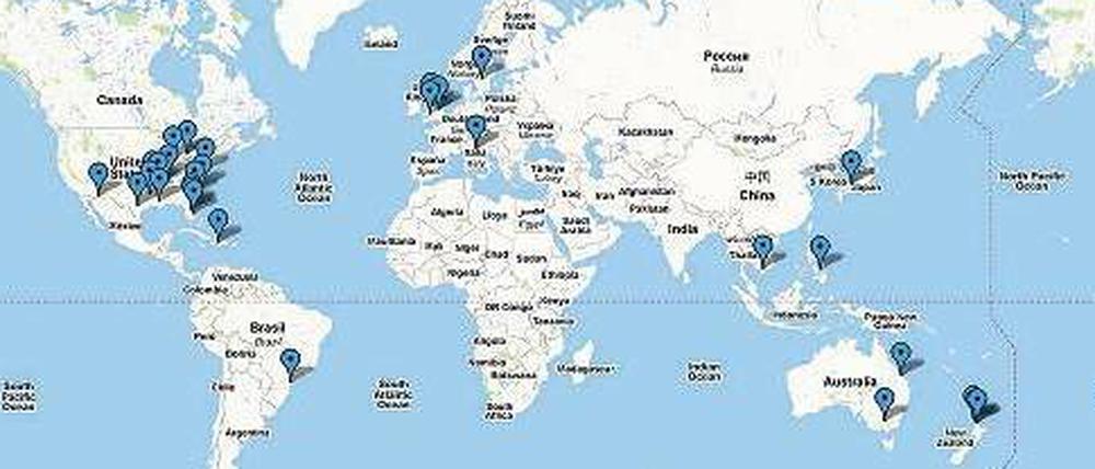 Weltkarte Massensterben der Tiere. Wer bei Google das Stichwort "mass animal deaths" eingibt, gelangt an diese Karte, wo die Vorfälle eingezeichnet und beschrieben sind. Aber ist solches Massensterben auf dem Erdball wirklich außergewöhnlich? 