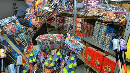 Das Aufrüsten für Silvester hat begonnen.