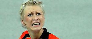 Sorgenfalten. Ariane Friedrich hat sich schwer verletzt.