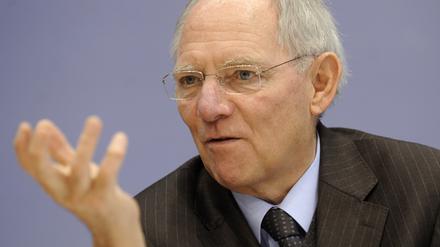 Bundesfinanzminister Wolfgang Schäuble.