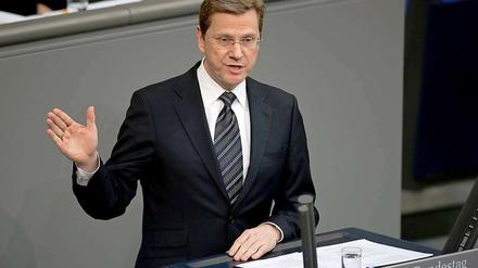Guido Westerwelle versucht die Richtung vorzugeben. 