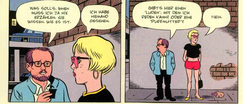 Vereinsamter Zyniker: Eine Seite aus "Wilson".
