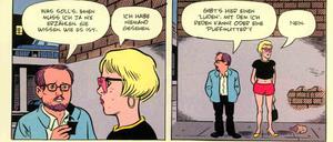 Vereinsamter Zyniker: Eine Seite aus "Wilson".