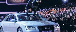 Imageschaden? Der Hersteller Audi hatte das Auto zur Verfügung gestellt, das der verunglückte „Wetten, dass..?-Kandidat Samuel Koch überspringen wollte. Foto: Knippetz/dpa