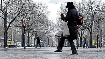 Glättegefahr: Auf den Straßen ist Vorsicht geboten.