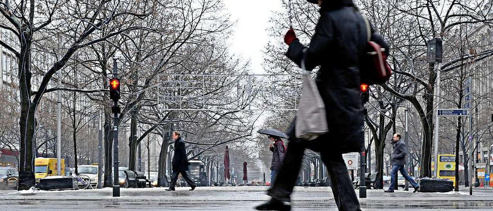 Glättegefahr: Auf den Straßen ist Vorsicht geboten.