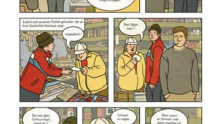 Auf Spurensuche. Eine Seite aus dem Buch.