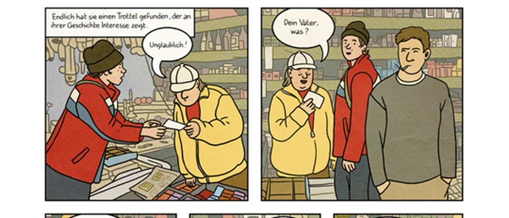 Auf Spurensuche. Eine Seite aus dem Buch.