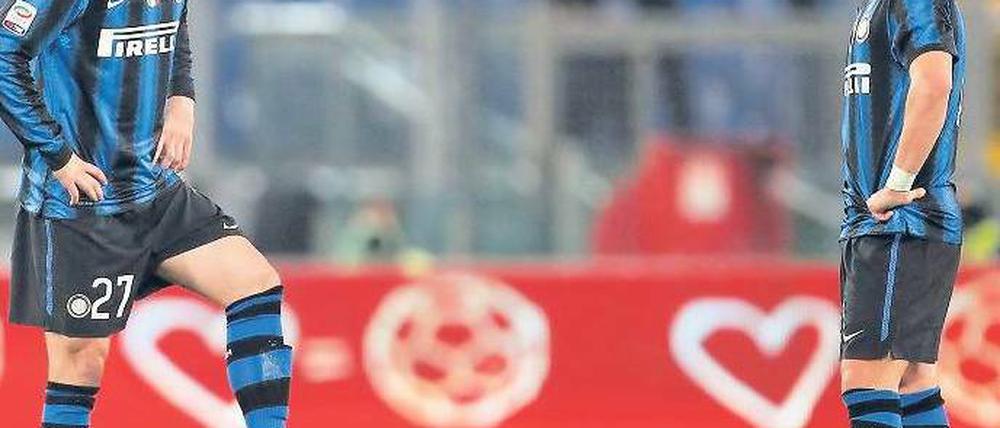 Der Ball ruht. Auch Inter Mailands Spieler wollen streiken. Foto: Reuters