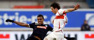 Das Spiel zwischen Hoffenheim und Stuttgart war ausgeglichen.