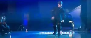 Der Kandidat kurz vor dem Sprung.