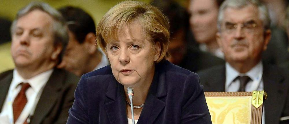 Bundeskanzlerin Angela Merkel kritisiert die OSZE-Sturkturen.