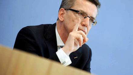 Offenkundige Versäumnisse. Innenminister Thomas de Maizière.