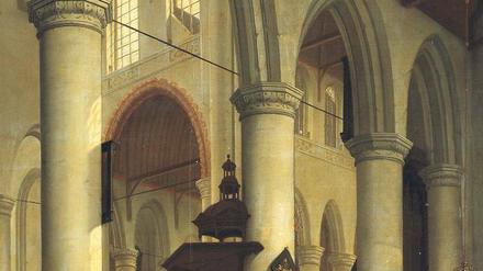 Wieder aufgetaucht. Hendrick van Vliets Interieurbild „Oude Kerk in Delft“ (1659). 