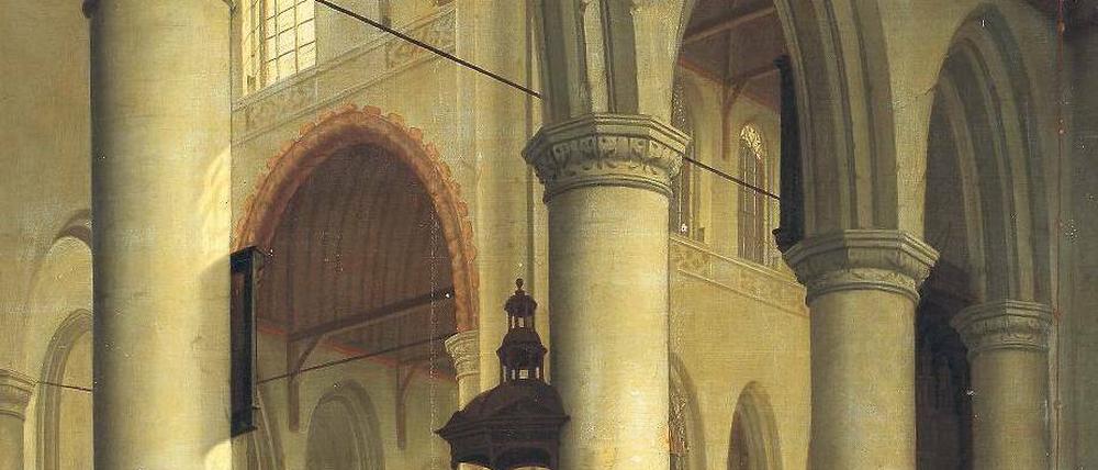 Wieder aufgetaucht. Hendrick van Vliets Interieurbild „Oude Kerk in Delft“ (1659).