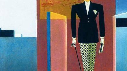 Der neue Adam. Sándor Bortnyk versah die Pittura metafisica mit klaren Linien.
