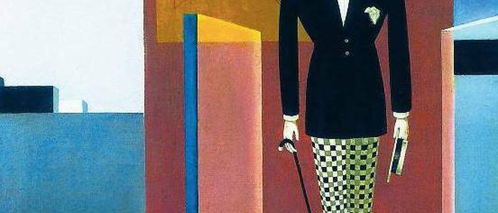 Der neue Adam. Sándor Bortnyk versah die Pittura metafisica mit klaren Linien. 