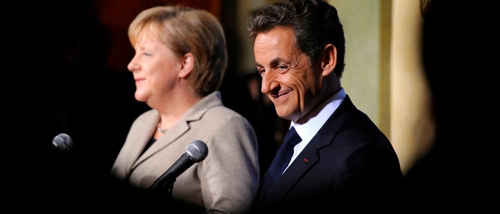 Angela Merkel und Nicolas Sarkozy.