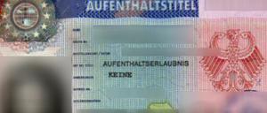 Der bisherige Aufenthaltstitel für hier lebende Ausländer.