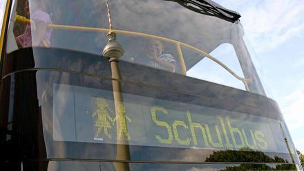 Schulbus in Berlin.