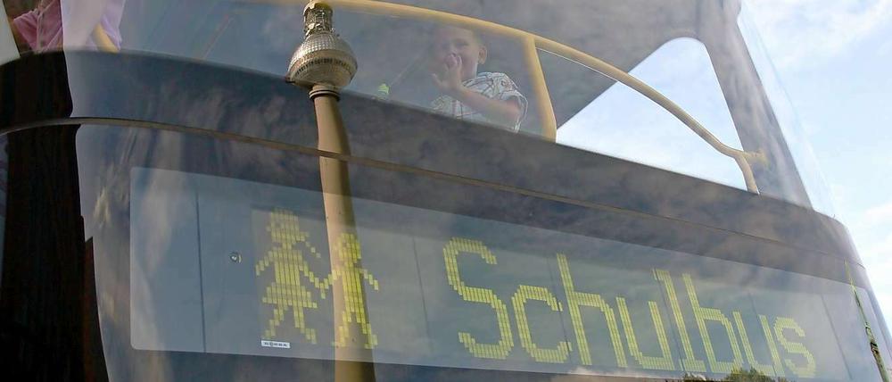 Schulbus in Berlin.