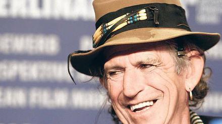 Urgestein des Rock ’n’ Roll. Keith Richards, Gitarrist der Rolling Stones, 67 Jahre alt.