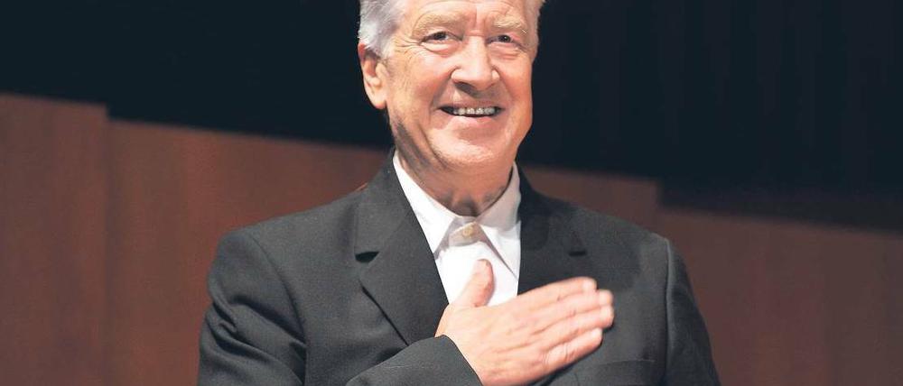 Der Trophäensammler: Am Freitag erhielt David Lynch den Kölner Filmpreis, eine Woche später wird ihm in Goslar der Kaiserring verliehen. Foto: dpa