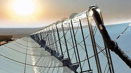 Auf Sonnenkraftwerken in der Wüste, hier in der Nähe von Las Vegas in den USA, ruht große Hoffnung für die Stromversorgung der Zukunft.