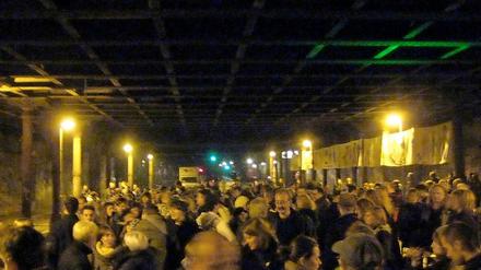 Tunnel offen: Der Gleimtunnel war einst zugemauert, am Vorabend des 3. Oktober wurden dort 20 Jahre deutsche Einheit gefeiert.