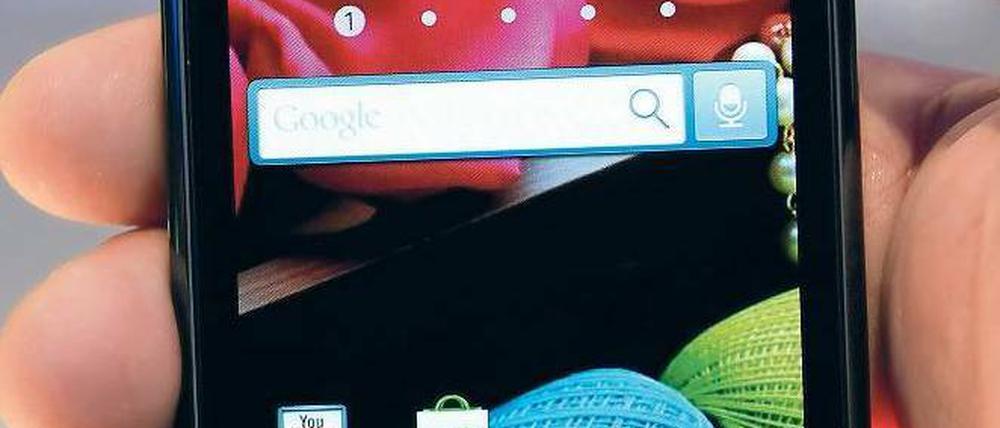 Das Android-Smartphone Samsung Galaxy gilt als iPhone-Herausforderer. Foto: AFP