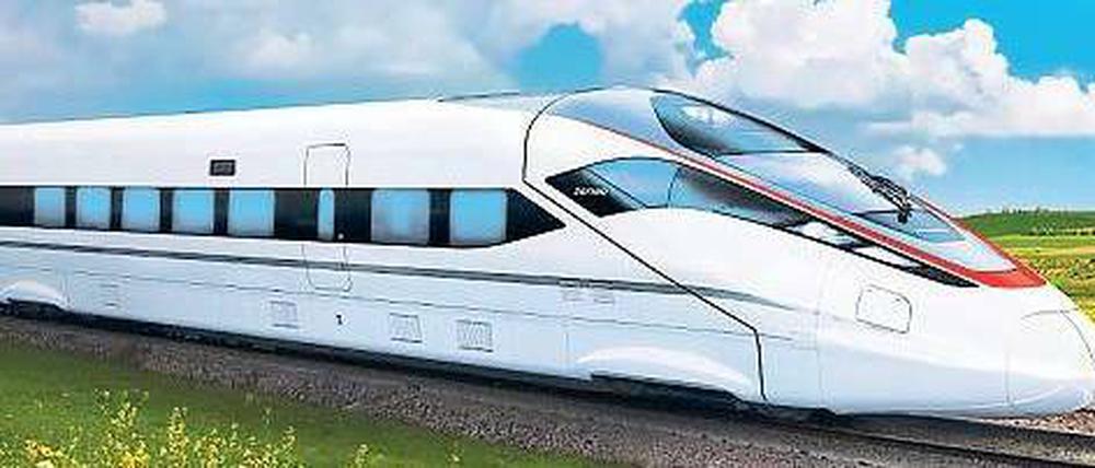 Tempo für die Volksrepublik. Den Zefiro 380 gibt es derzeit nur als Kunststoffmodell, auf der Innotrans wird er erstmals gezeigt. 2012 soll er als schnellster Zug der Welt durch China eilen. 