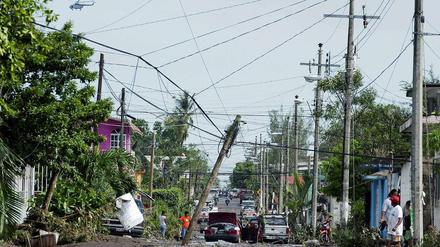 Wirbelsturm "Karl" hinterlässt im mexikanischen Veracruz eine Spur der Verwüstung.