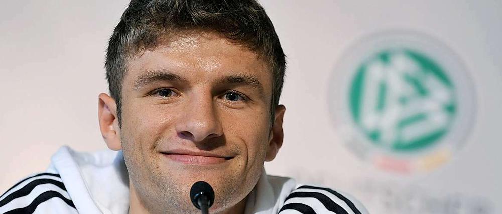Gut aufgelegt. Thomas Müller bereitete Miroslav Kloses Siegtreffer gegen Belgien vor.