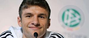 Gut aufgelegt. Thomas Müller bereitete Miroslav Kloses Siegtreffer gegen Belgien vor.