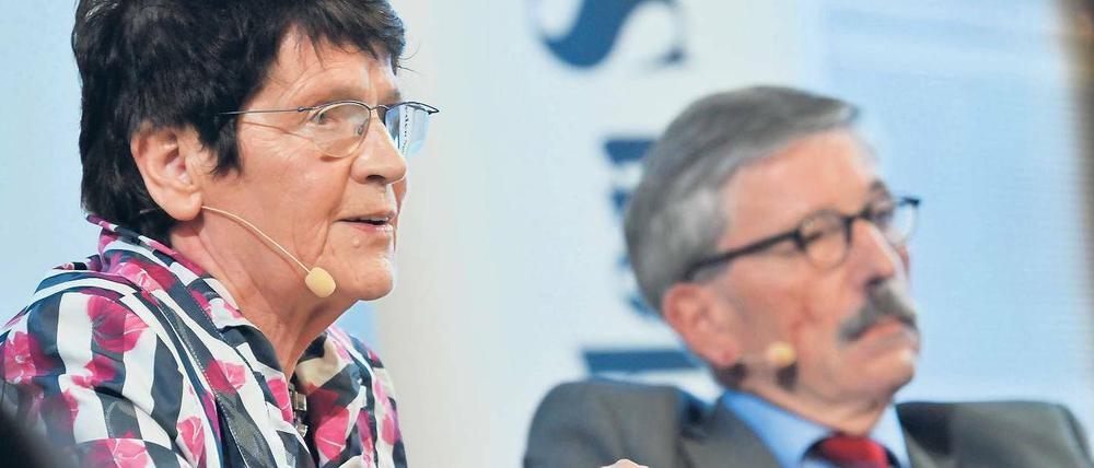 Abgeklärt. Die frühere Bundestagspräsidentin Rita Süssmuth(CDU) und Thilo Sarrazin (SPD) diskutierten über deutsche Integrationspolitik.