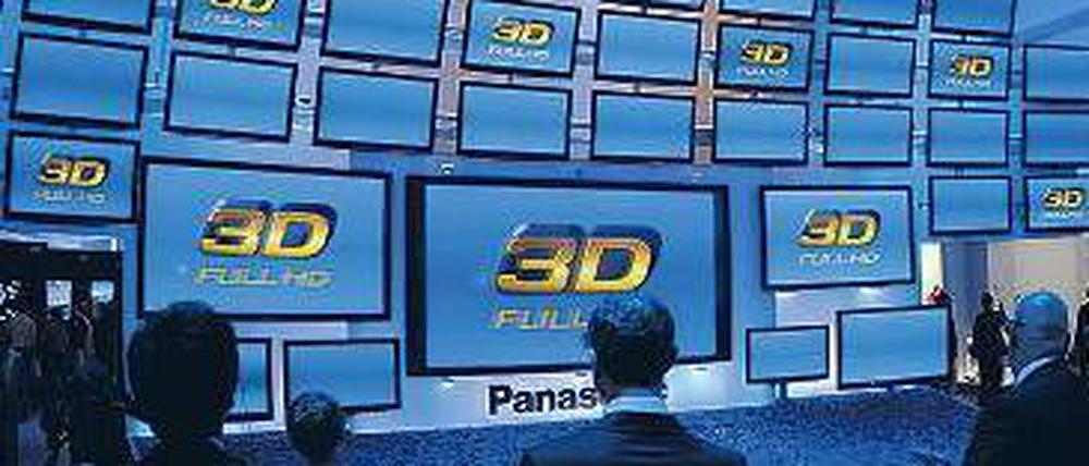 Flache Schirme, tiefe Bilder. 3-D-Fernseher waren das Thema der Ifa.