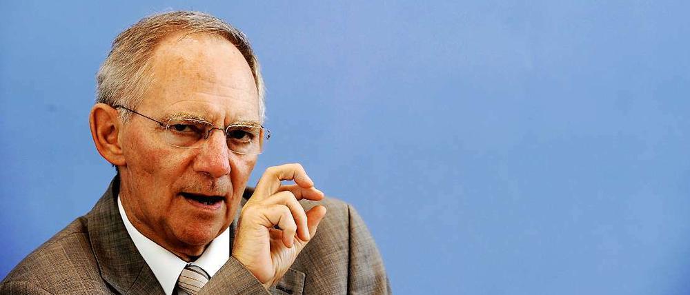 Bundesfinanzminister Wolfgang Schäuble.