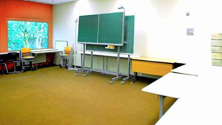 Diesen Klassenraum hat das Gymnasium für den Schüler Yunus M. vorübergehend in einen Gebetsraum umfunktioniert.