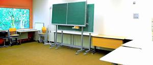 Diesen Klassenraum hat das Gymnasium für den Schüler Yunus M. vorübergehend in einen Gebetsraum umfunktioniert.