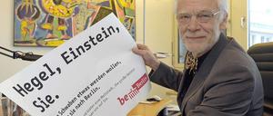 Auf Augenhöhe mit den Großen.Wissenschaftssenator Zöllner gibt zusätzliches Geld für den Betrieb seiner Einstein-Stiftung aus. Doch Spenden blieben bislang aus.