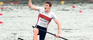 Demonstration der Stärke. Sebastian Brendel hat vor wenigen Wochen Gold bei der Kanu-Europameisterschaft gewonnen. Nun will er auch bei der WM eine Medaille. Foto: dpa