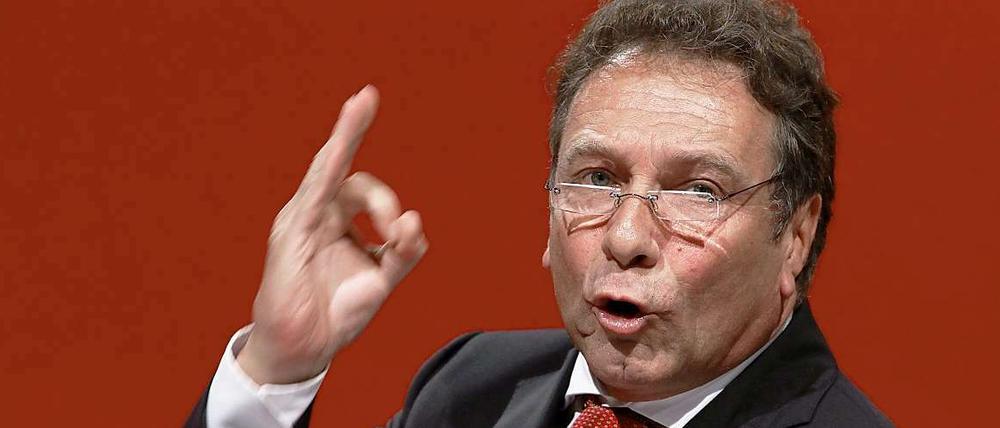 Schwieriger Start. Der Linken-Vorsitzende Klaus Ernst im Mai in Rostock.