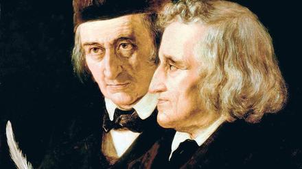 Vorbild an Bürgersinn. Die Brüder Jacob (1785–1863, r.) und Wilhelm Grimm (1786–1859), gemalt von Elisabeth Jerichau-Baumann.