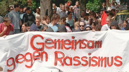 Vor dem Hauptstadtbüro von "Pro Deutschland" in Marzahn wollen Linke am Donnerstag demonstrieren.